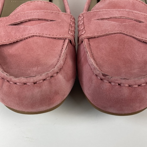 White Mountain Maurice Pink Suede Penny Loafer Flat - Picture 6 of 12